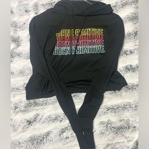 Born primitive cropped hooded long sleeve. Size small